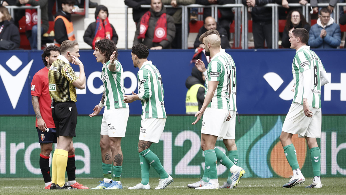 Betis de Pellegrini empató ante Osasuna y acumuló siete partidos sin ganar en La Liga