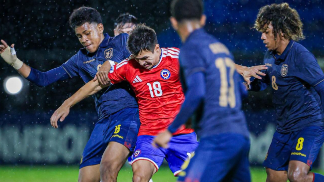 La Roja sub 17 cayó ante Ecuador y tendrá que jugar el play-off por los pasajes al Mundial