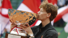 Jannik Sinner celebró su primer título en Montecarlo y el octavo a nivel Masters 1.000