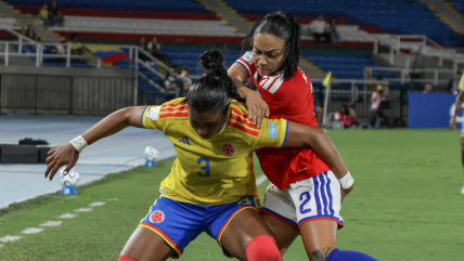 La Roja femenina sucumbió ante Colombia y se complicó el sueño de clasificar al Mundial