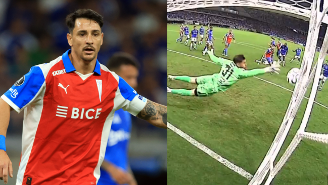[VIDEO] ¡Increíble! El doble palo que le negó el gol a Zampedri contra Cruzeiro