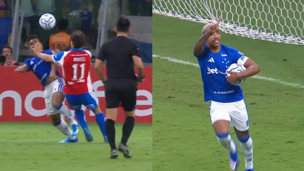   [VIDEO] ¿Fue penal de Montes? Cruzeiro puso el empate frente a la UC desde los 12 pasos 
