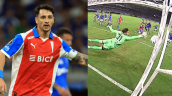 [VIDEO] ¡Increíble! El doble palo que le negó el gol a Zampedri contra Cruzeiro