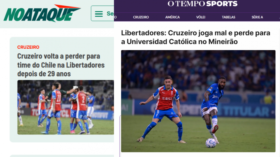   Prensa brasileña lamentó la caída de Cruzeiro a manos de la UC en Copa Libertadores 