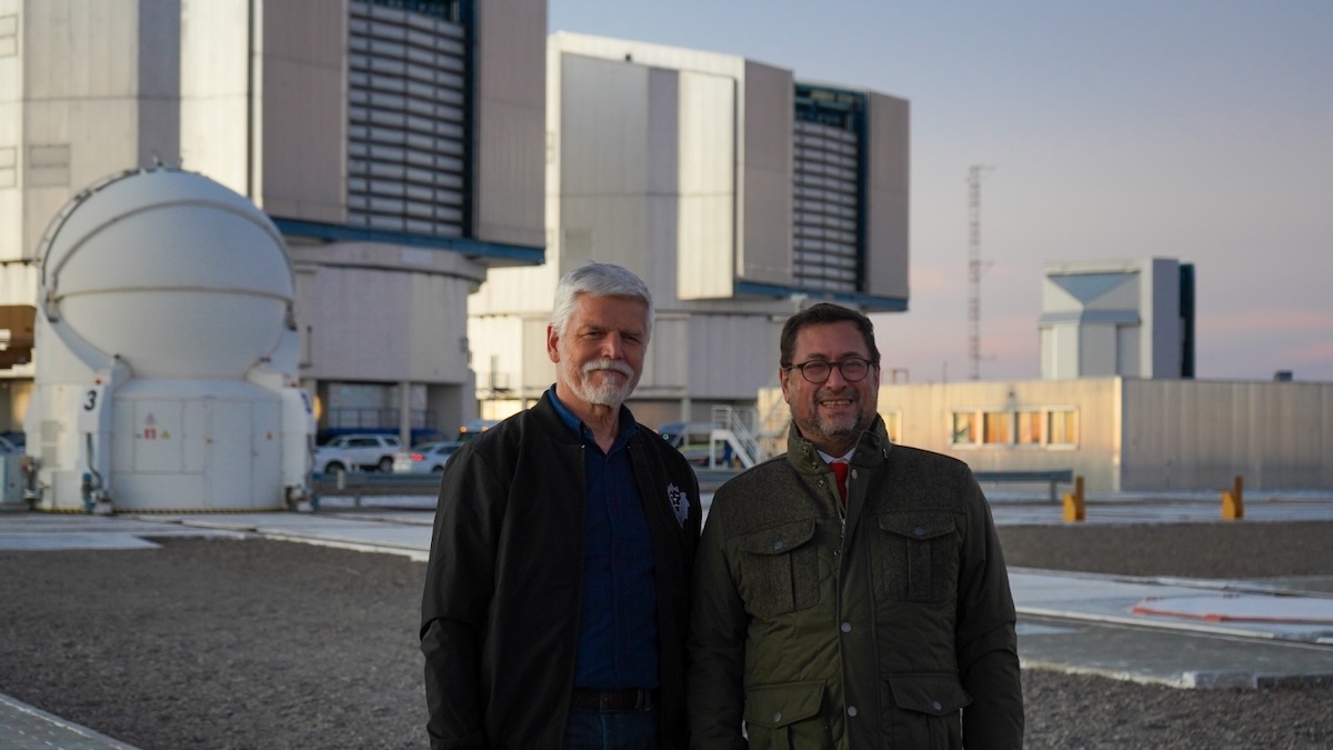 Canciller Pérez y presidente checo visitaron instalaciones de ESO en la Región de Antofagasta