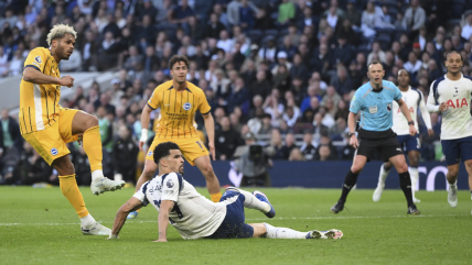   Tottenham se mantuvo en zona de descenso tras un tardío empate de Brighton 