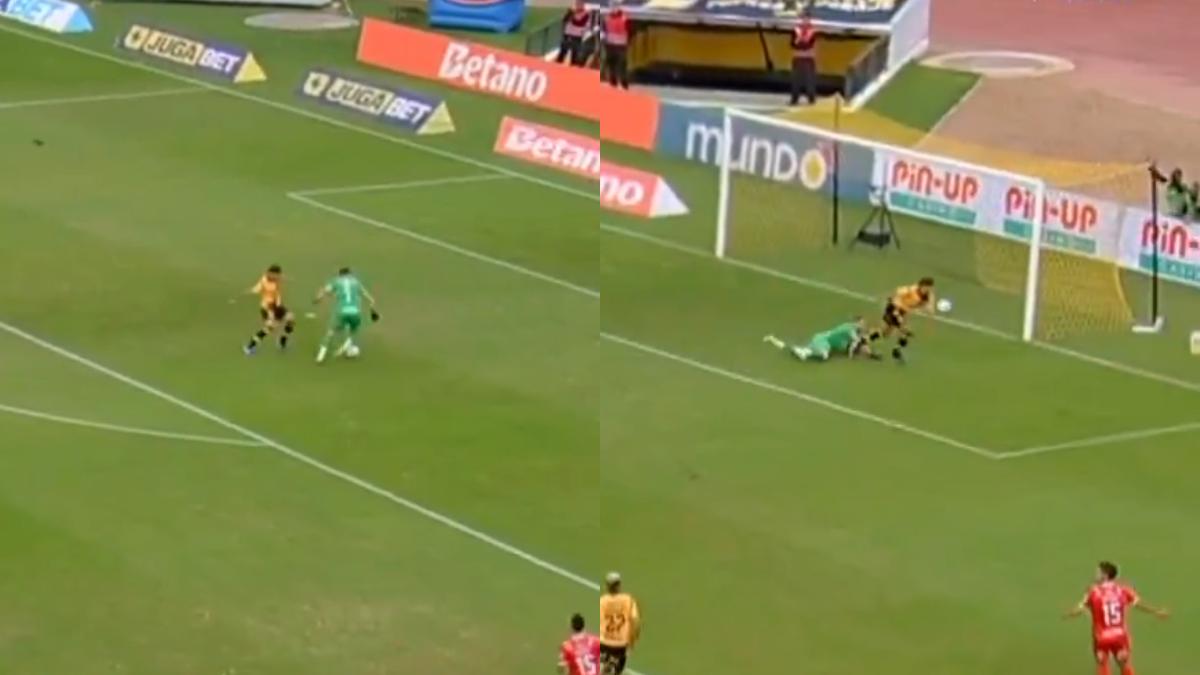 [VIDEO] ¿Qué quiso hacer? Un fallo de Pérez le regaló el gol a Johansen en el Coquimbo vs. Ñublense