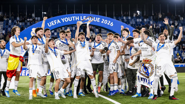 Real Madrid conquistó la UEFA Youth League y será rival de S. Wanderers en la Intercontinental Sub 20