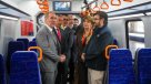 De Grange lideró viaje inaugural del primer tren de alto estándar para el Metro de Valparaíso