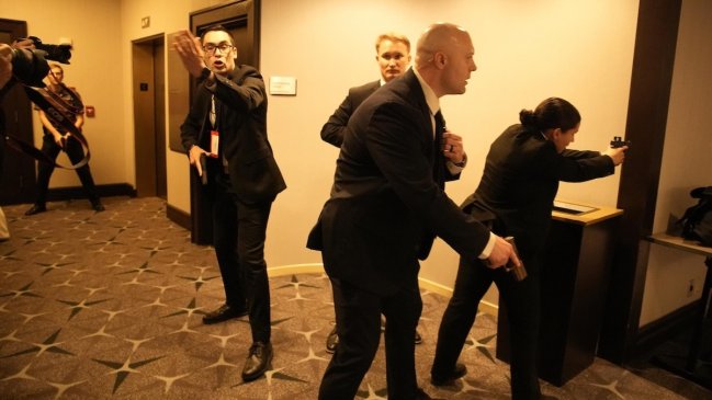 Trump afirmó, tras ser evacuado de una cena en la Casa Blanca, que un 