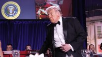 Así evacuaron a Trump tras incidente con disparos en una gala