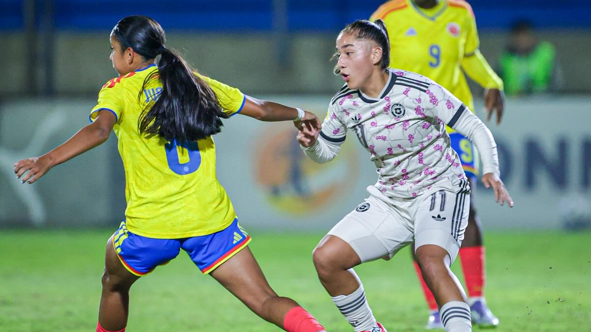 La Roja sigue escolta de grupo en el Sudamericano femenino sub 17 tras empate con Colombia