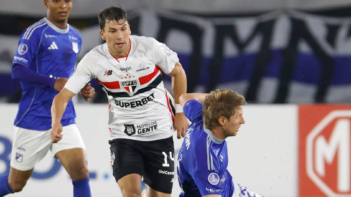 Ureña y Tapia se enfrentaron en empate sin goles entre Millonarios y Sao Paulo