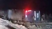 Volcamiento de bus dejó a siete pasajeros con lesiones graves en Taltal