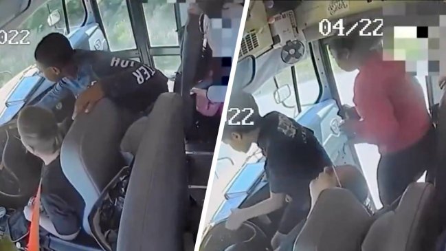 Escolares evitan accidente tras desmayo de conductora de bus en EEUU