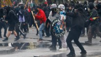 Marcha paralela de Central Clasista de Trabajadores generó incidentes