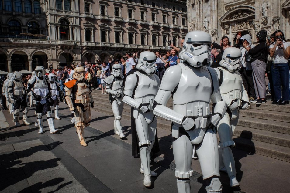 Desfile de Star Wars deslumbró en Milán