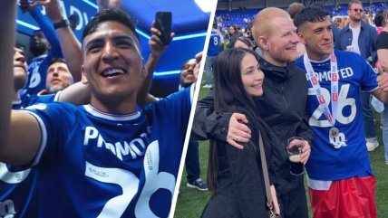 [VIDEO] Marcelino celebró ascenso de Ipswich junto a Ed Sheeran