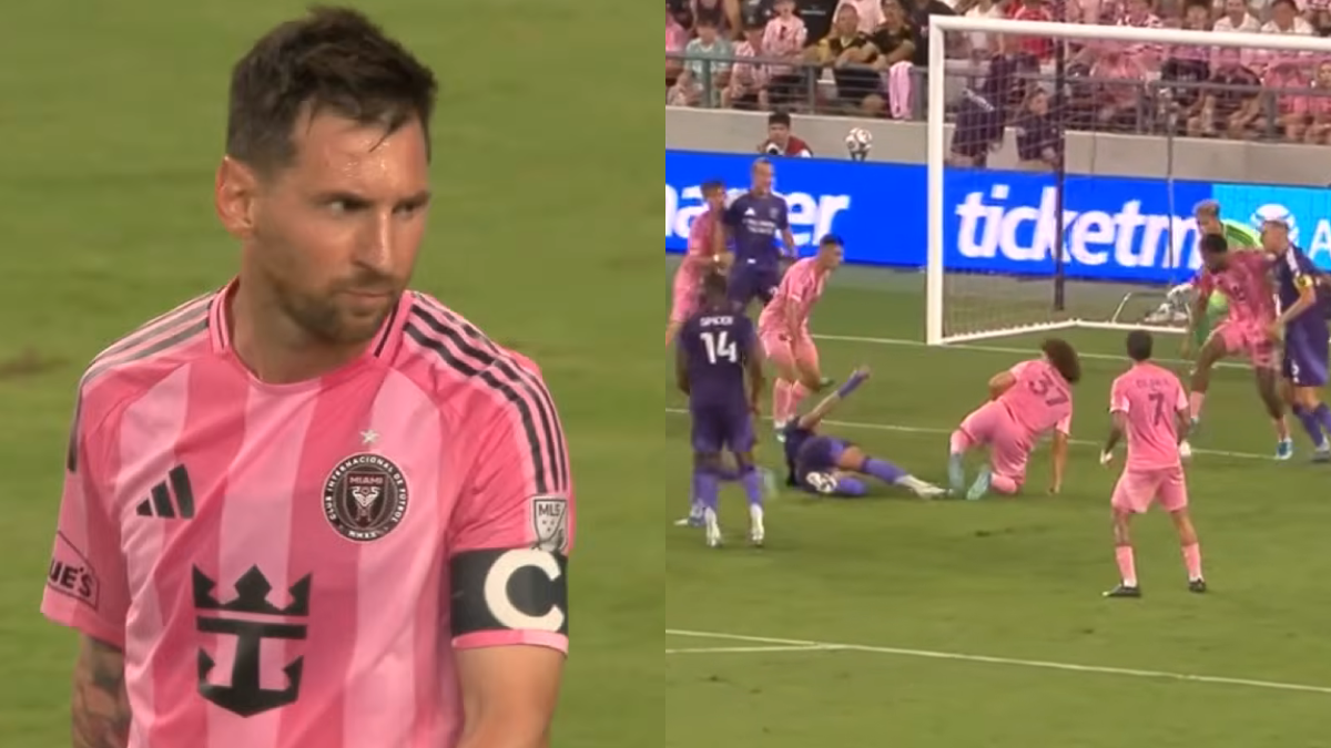 El gol de Messi no bastó: Falcón cometió un penal en la dura remontada que sufrió Inter Miami