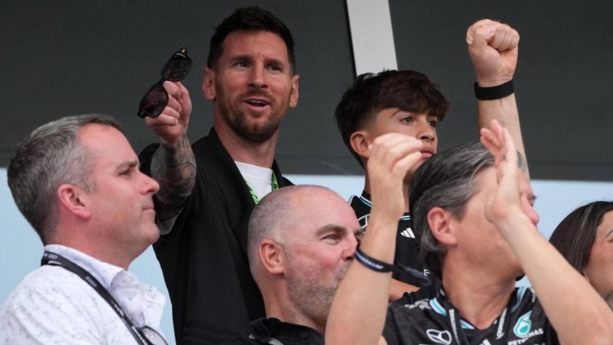 Messi fue invitado de lujo al Gran Premio de Miami de Fórmula 1