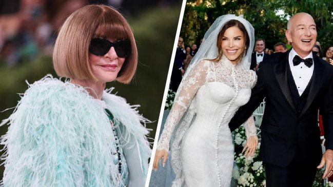 Pese a a críticas, Anna Wintour respalda el trabajo de Jeff Bezos y esposa en la Met Gala