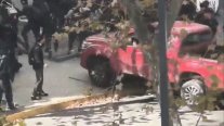 Providencia: chofer arremetió con su camioneta contra estudiantes en protesta