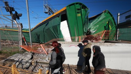 Tren que transportaba celulosa descarriló cerca de la estación Chiguayante del Biotrén