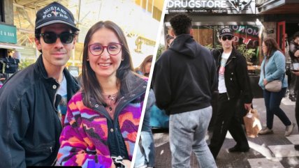 Joe Jonas paseó por Santiago en la previa de los shows de Jonas Brothers en Chile