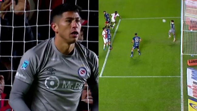 [VIDEO] Brayan Cortés se lució con tremenda doble atajada en duelo de Argentinos ante Huracán