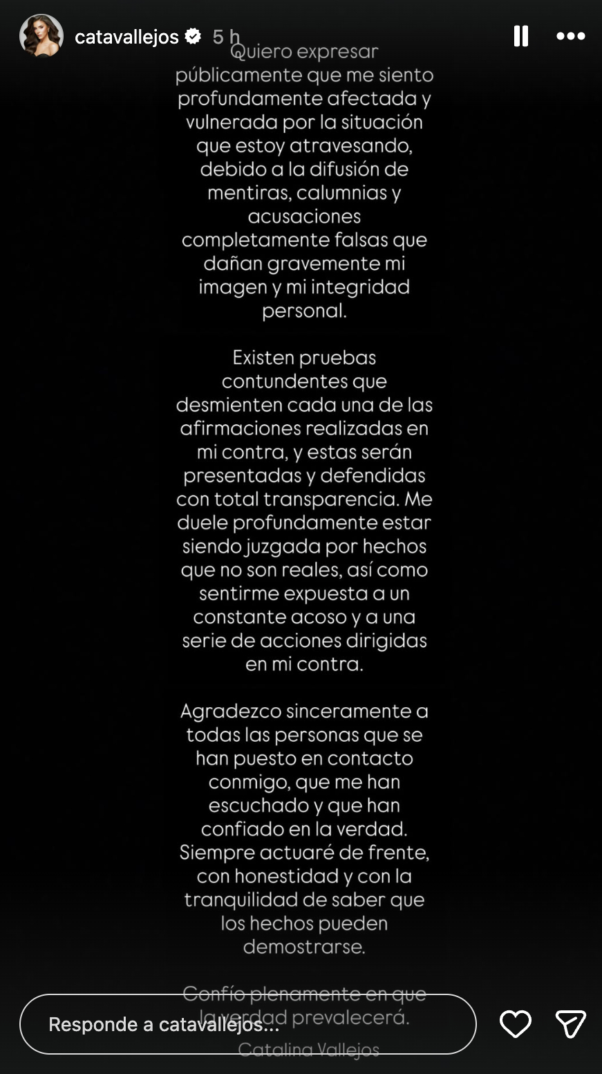 Cata Vallejos responde a querella por "apropiación indebida