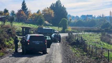 Denuncian dos ataques armados contra Carabineros en Ercilla