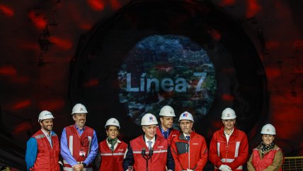 Presidente Kast participó de encuentro de túneles de Línea 7 de Metro