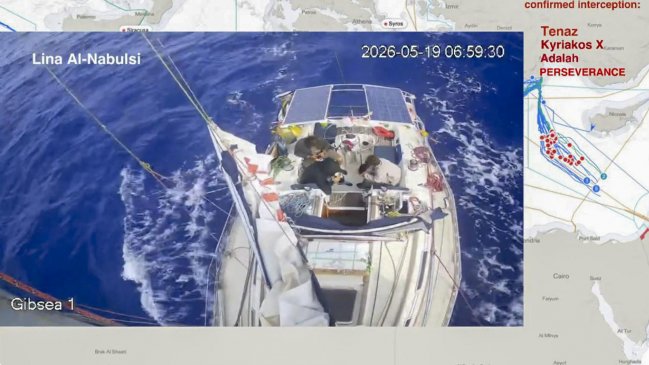 Una decena de barcos navega hacia Gaza tras más interceptaciones de Israel a la flotilla
