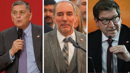   Los tres biministros de Kast: Claudio Alvarado, Louis de Grange y Daniel Mas 