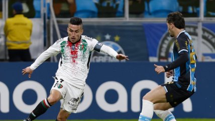 Palestino quedó eliminado en la Copa Sudamericana tras caída ante Gremio en Porto Alegre