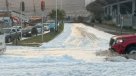 Iquique: Red de alcantarillado colapsó y dejó una calle llena de espuma fétida