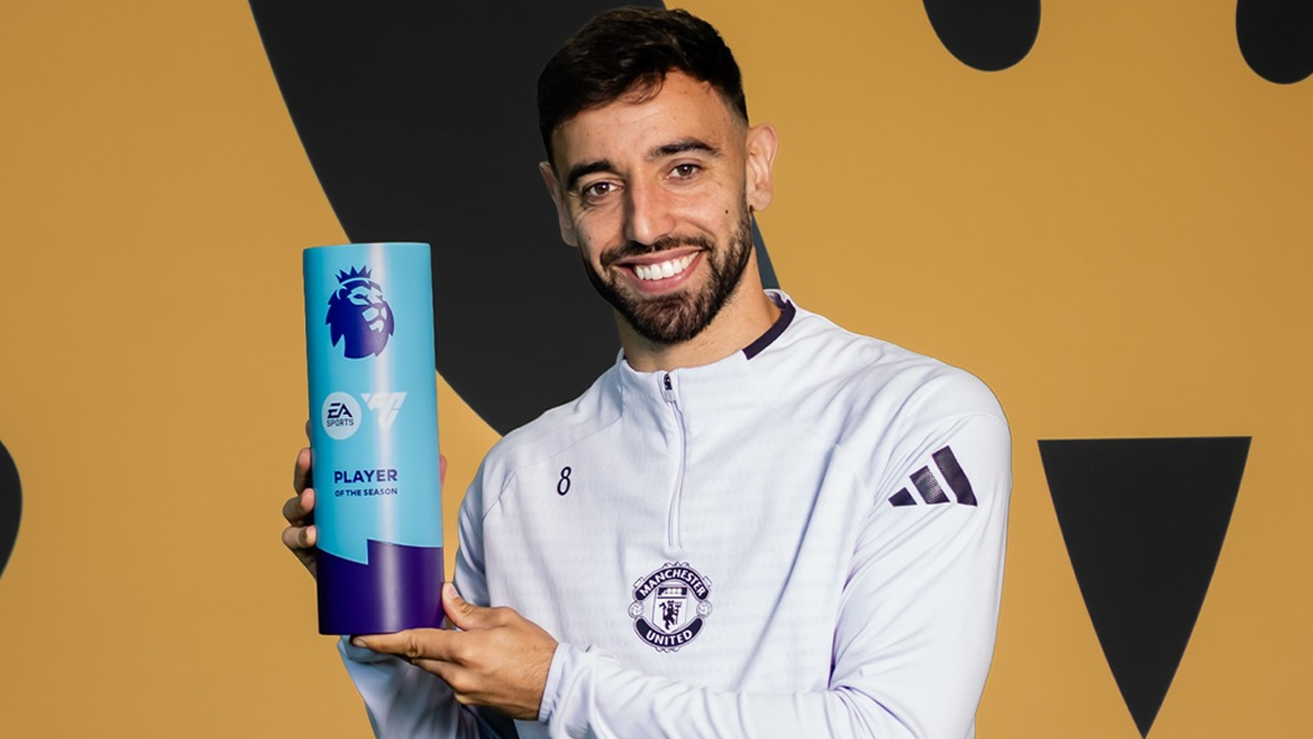 Bruno Fernandes fue elegido como el mejor jugador de la temporada en la Premier League