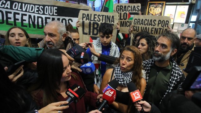 Regresaron los activistas chilenos de la Flotilla a Gaza: 