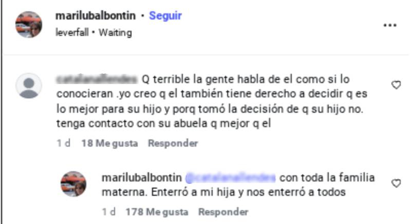Marilú Balbontín se lanzó contra Cristián Arriagada Marilú Balbontín se lanzó contra Cristián Arriagada