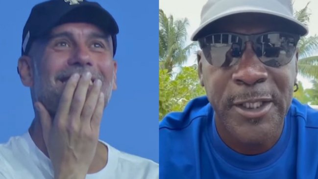 Hasta con mensaje de Michael Jordan: Guardiola tuvo enorme fiesta de despedida en Manchester City