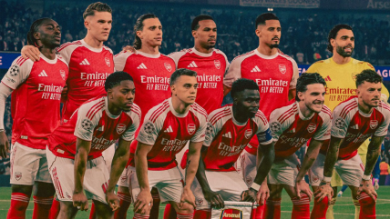   La alineación de Arsenal para enfrentar la final de la UEFA Champions League 