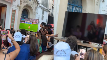   [VIDEO] Insólito: A hinchas de PSG se les apagó la pantalla en el penal decisivo ante Arsenal 