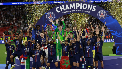   La consagración y festejo de PSG con su segunda Champions League consecutiva 