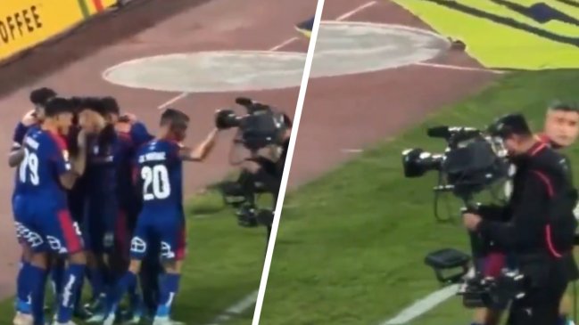 [VIDEO] El artero golpe de Aránguiz a un camarógrafo que no se vio en televisión
