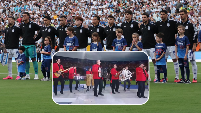 [VIDEO] Gran error: En lugar del himno argentino sonó cumbia de Los Palmeras ante Honduras