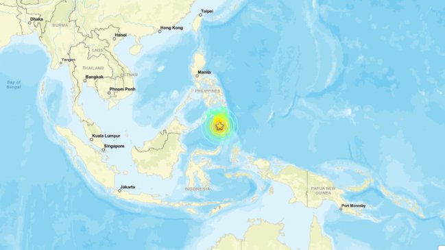 Potente terremoto sacudió Filipinas: SHOA descartó tsunami para Chile
