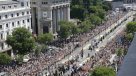 El papa reunió a 1,2 millones de católicos para una misa en la Plaza Cibeles de Madrid
