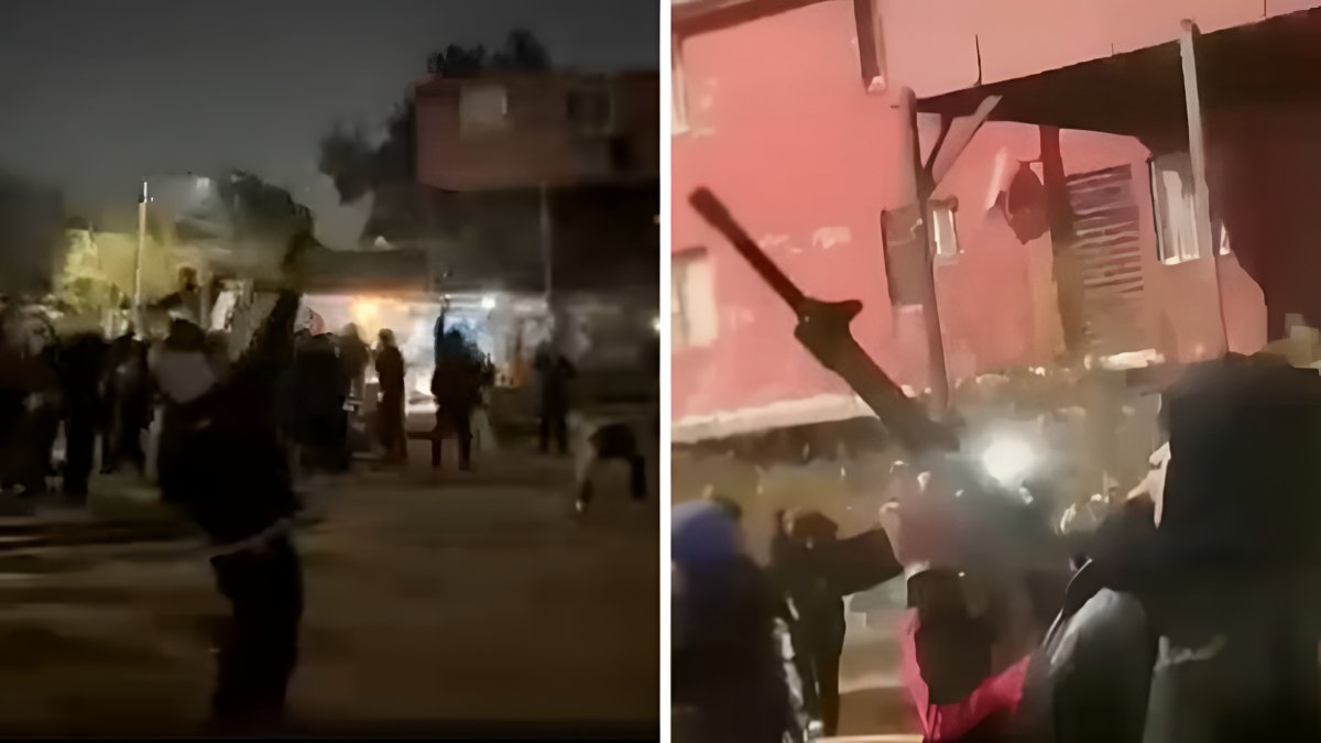 Unloaded armed display of criminals in Cerro Navia