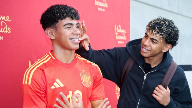 Lamine Yamal estrenó su primera figura de cera en Madame Tussauds