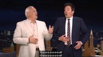 El divertido momento en que Luis Omar Tapia le enseñó a gritar 'gol' a Jimmy Fallon